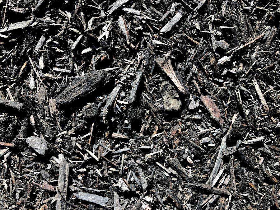 Black Shredded Mulch | Granite Landscape Centers