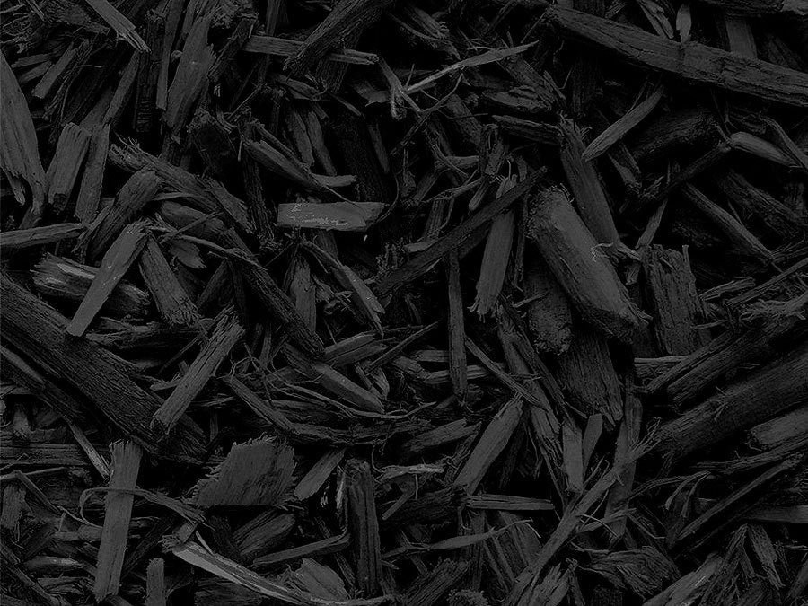Black Shredded Mulch at Granite Landscape Centers