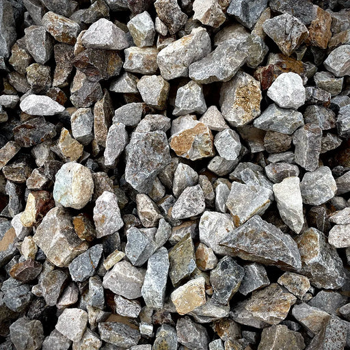 multi-hued crushed rock