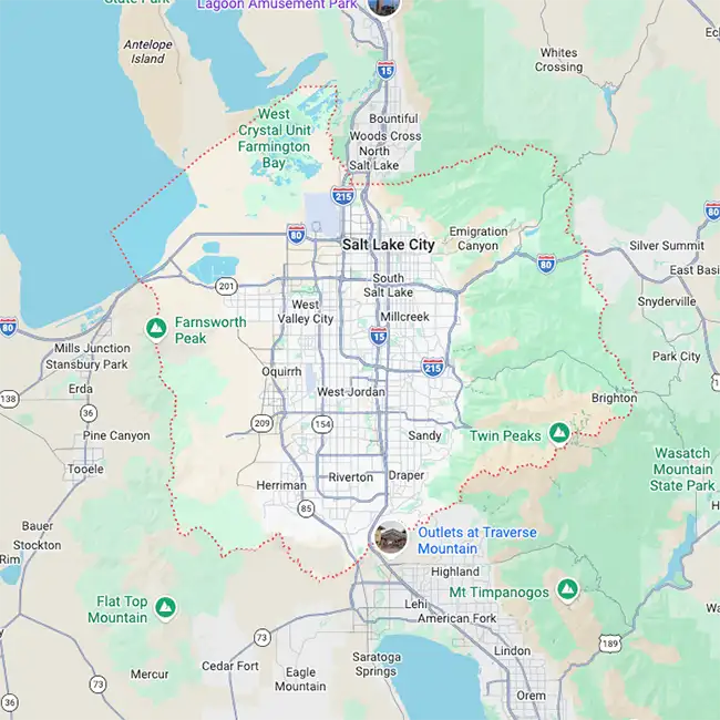 Salt Lake County is our primary delivery area