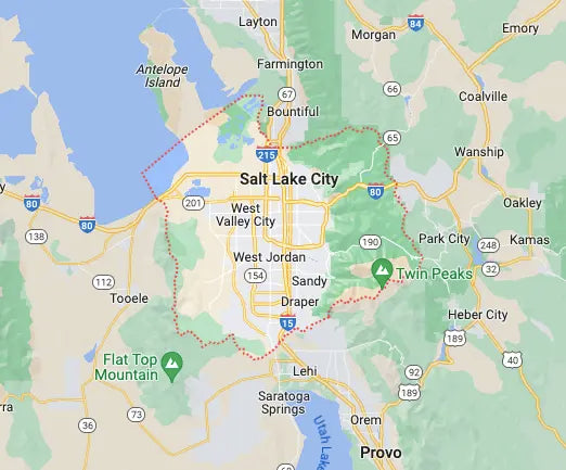 Map of Salt Lake County