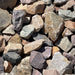 Multi colored crushed landscaping rocks